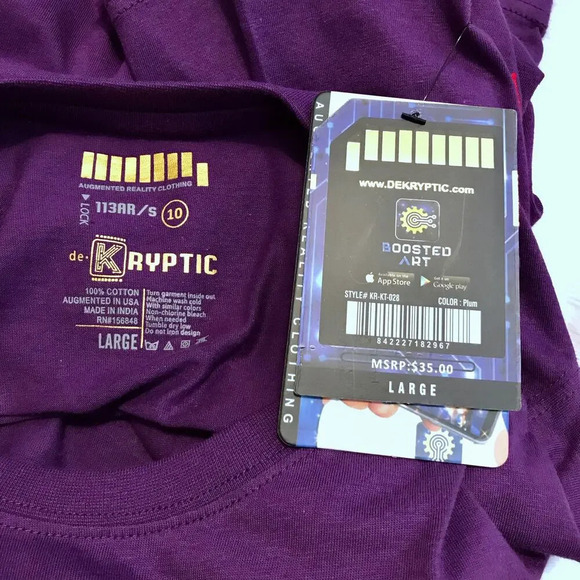 De-Kryptic NWT Purple Graphic Shirt Men Various - Picture 8 of 8